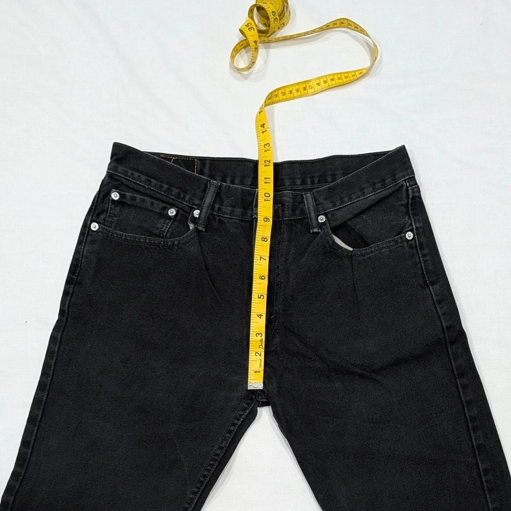 Levi's 511 Slim Fit Red Tab Black Denim Jeans Mens W33 L32
